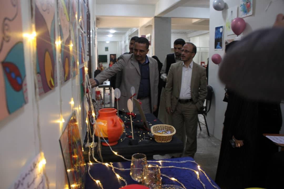 أقامه معرض لطلاب المستوى الأول في تخصص الهندسة المعمارية والتصميم الداخلي بالجامعة،
